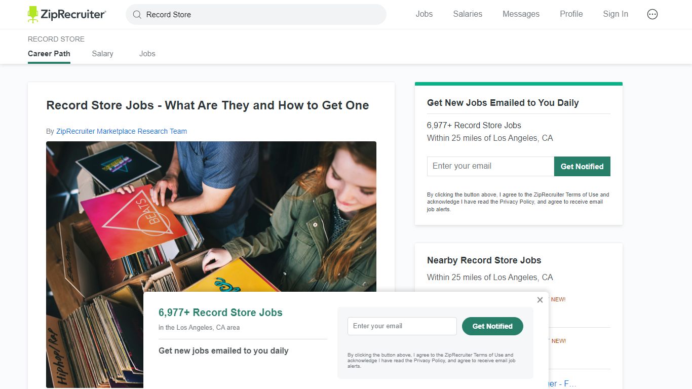 Record Store Jobs - What Are They and How to Get One