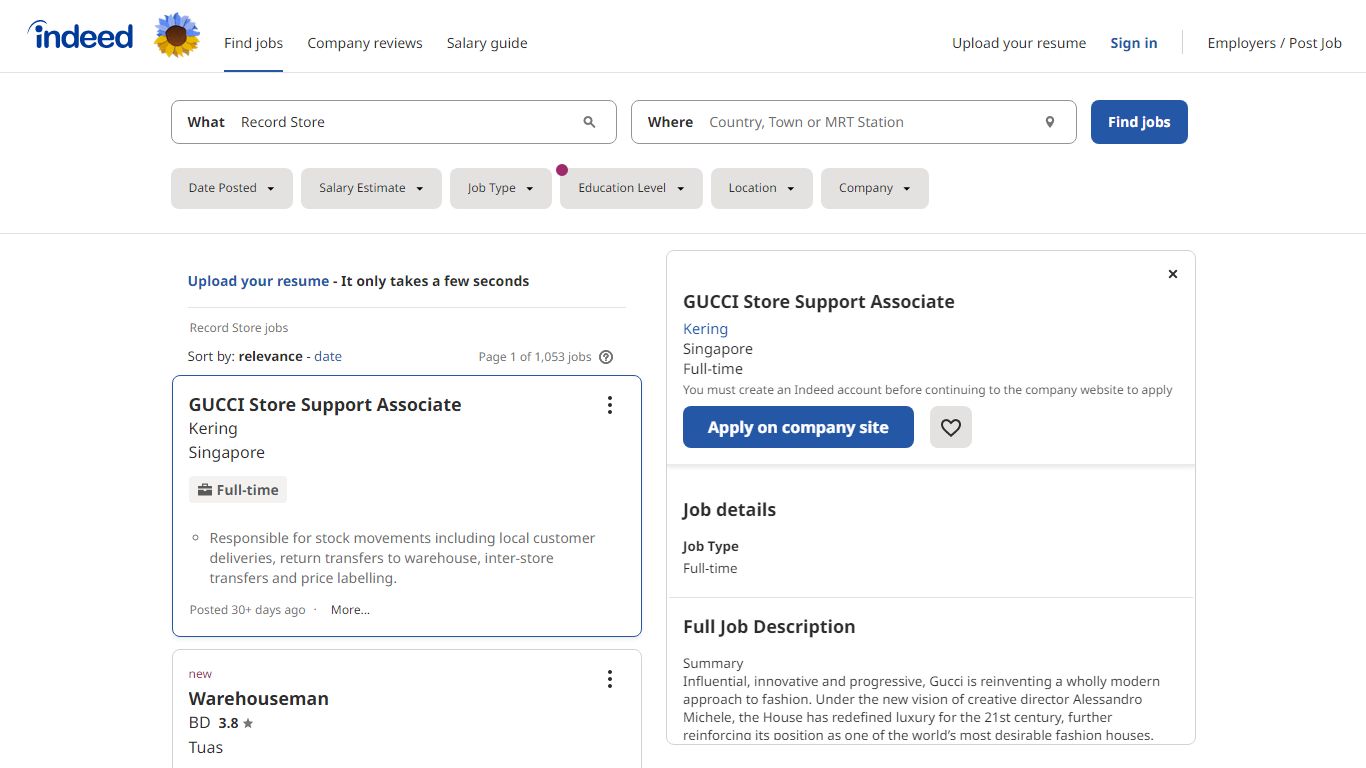 643 Record Store Jobs, Employment January 2022 | Indeed.com